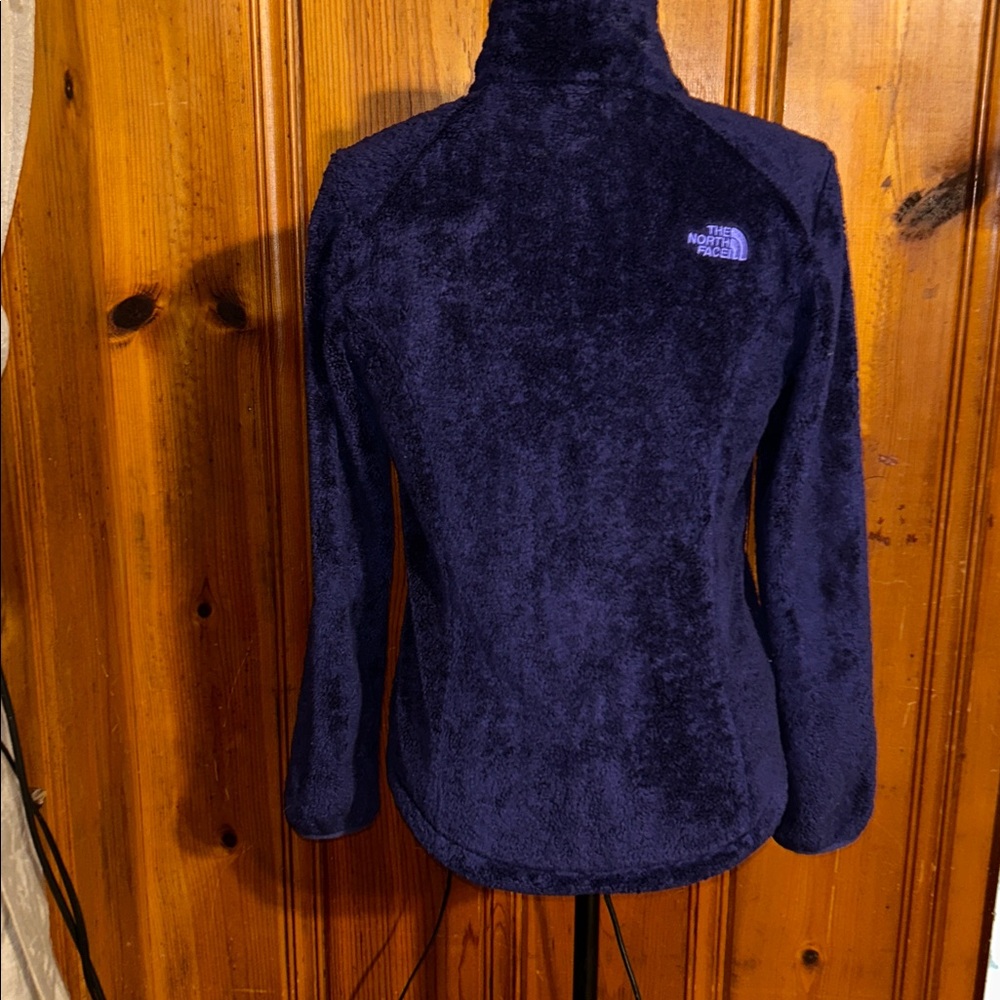 North Face Fleece Jacket Women’s S Purple Osito Soft bluish/purple Sherpa Logo - Picture 6 of 15